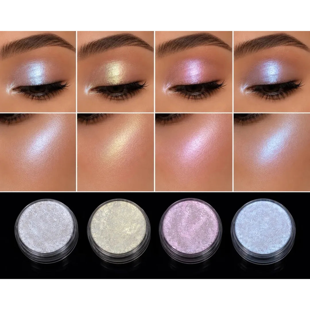SHINE BRIGHT LIKE A DIAMOND Holographic Pressed Highlighters - Set of 4