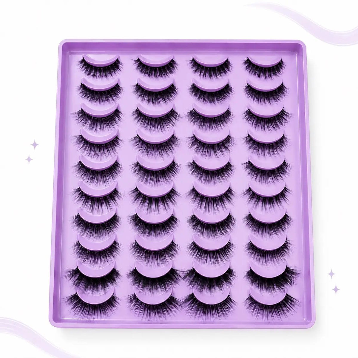 3D EYELASHES - Pack of 20 Pair, Mix Styles