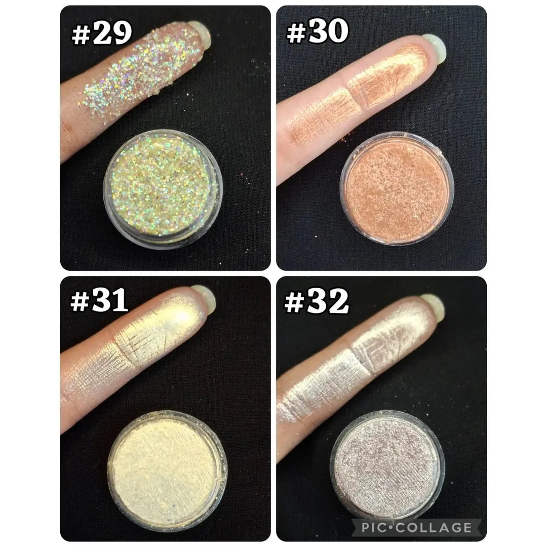 3D GLAM COLLECTION – 36 3D Pressed Shades,Glitters & Highlighters