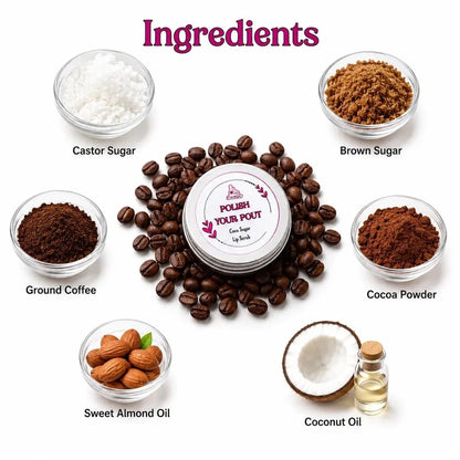 POLISH YOUR POUT - Coco Sugar Lip Scrub+Berry Lip Balm
