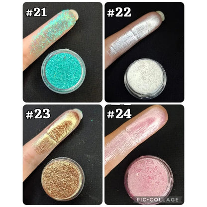 3D GLAM COLLECTION – 36 3D Pressed Shades,Glitters & Highlighters