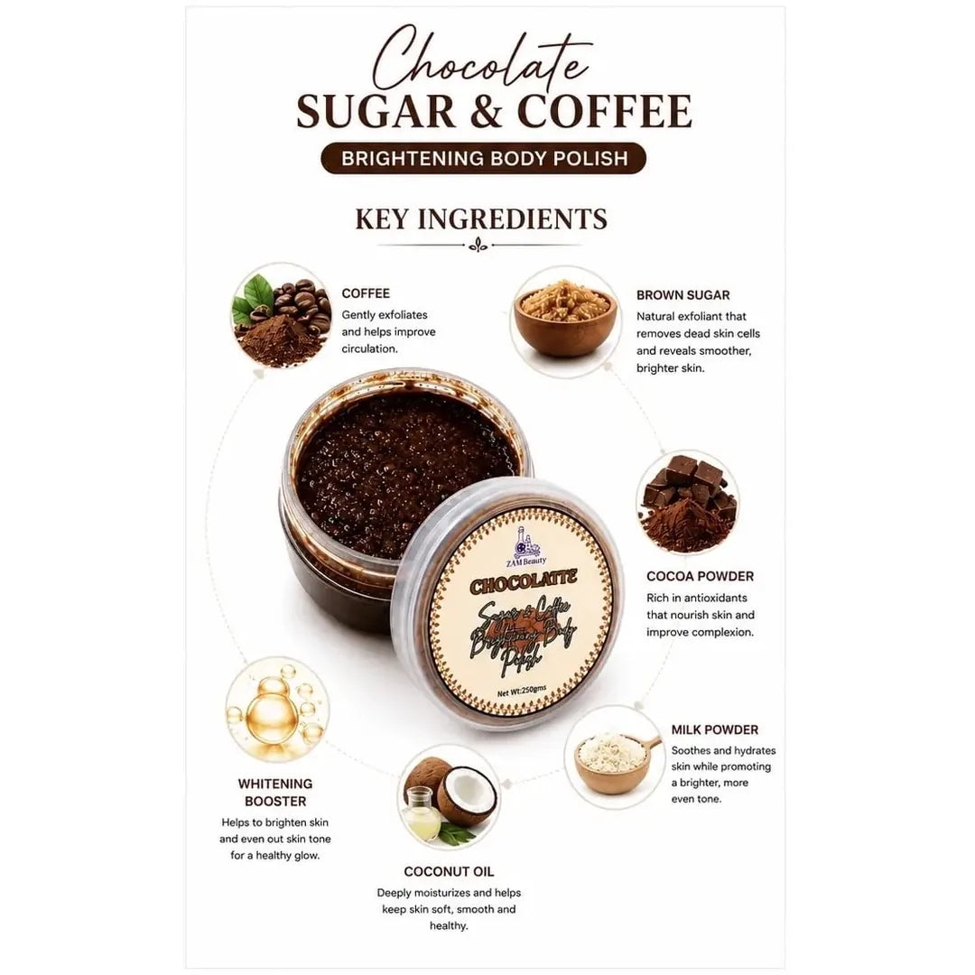 CHOCOLATTE Sugar & Coffee Body Polish - 250gms