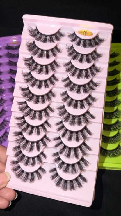 3D EYELASHES - Pack of 10 Pairs