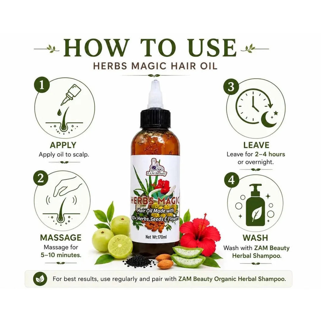HERBS MAGIC Herbal Hair Oil - 170ml