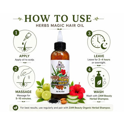 HERBS MAGIC Herbal Hair Oil - 170ml