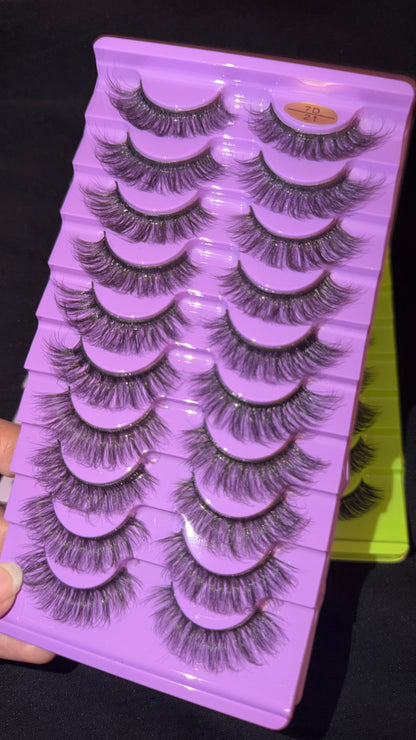 3D EYELASHES - Pack of 10 Pairs