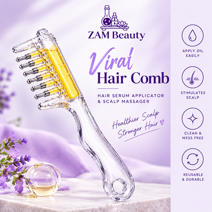 VIRAL HAIR OIL COMB by ZAM BEAUTY