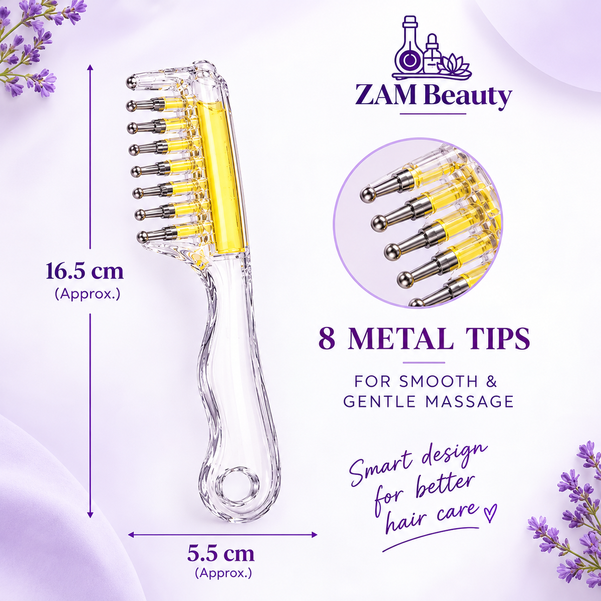 VIRAL HAIR OIL COMB by ZAM BEAUTY