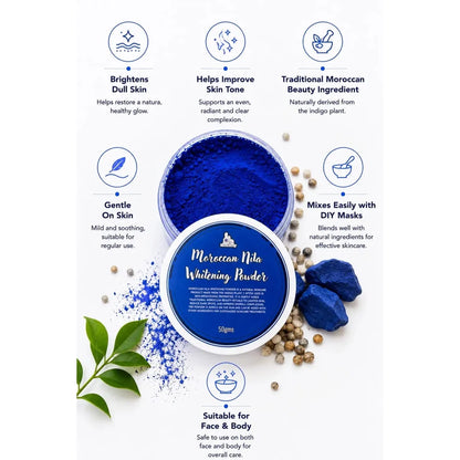 MOROCCAN NILA WHITENING POWDER - 100% Original – 50g