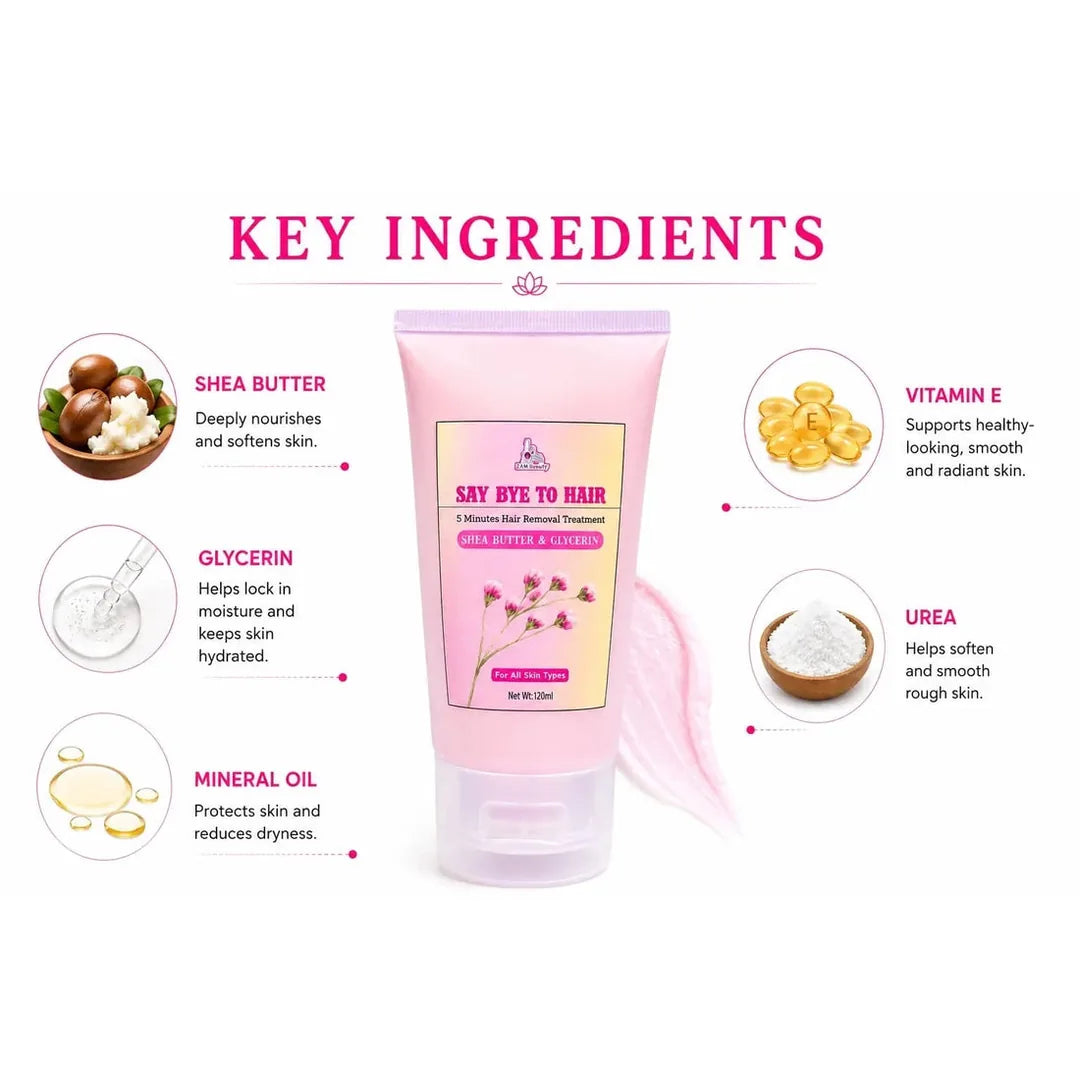 SAY BYE TO HAIR - 5 minutes Hair Removal Treatment - 120ml
