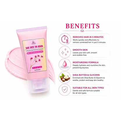 SAY BYE TO HAIR - 5 minutes Hair Removal Treatment - 120ml
