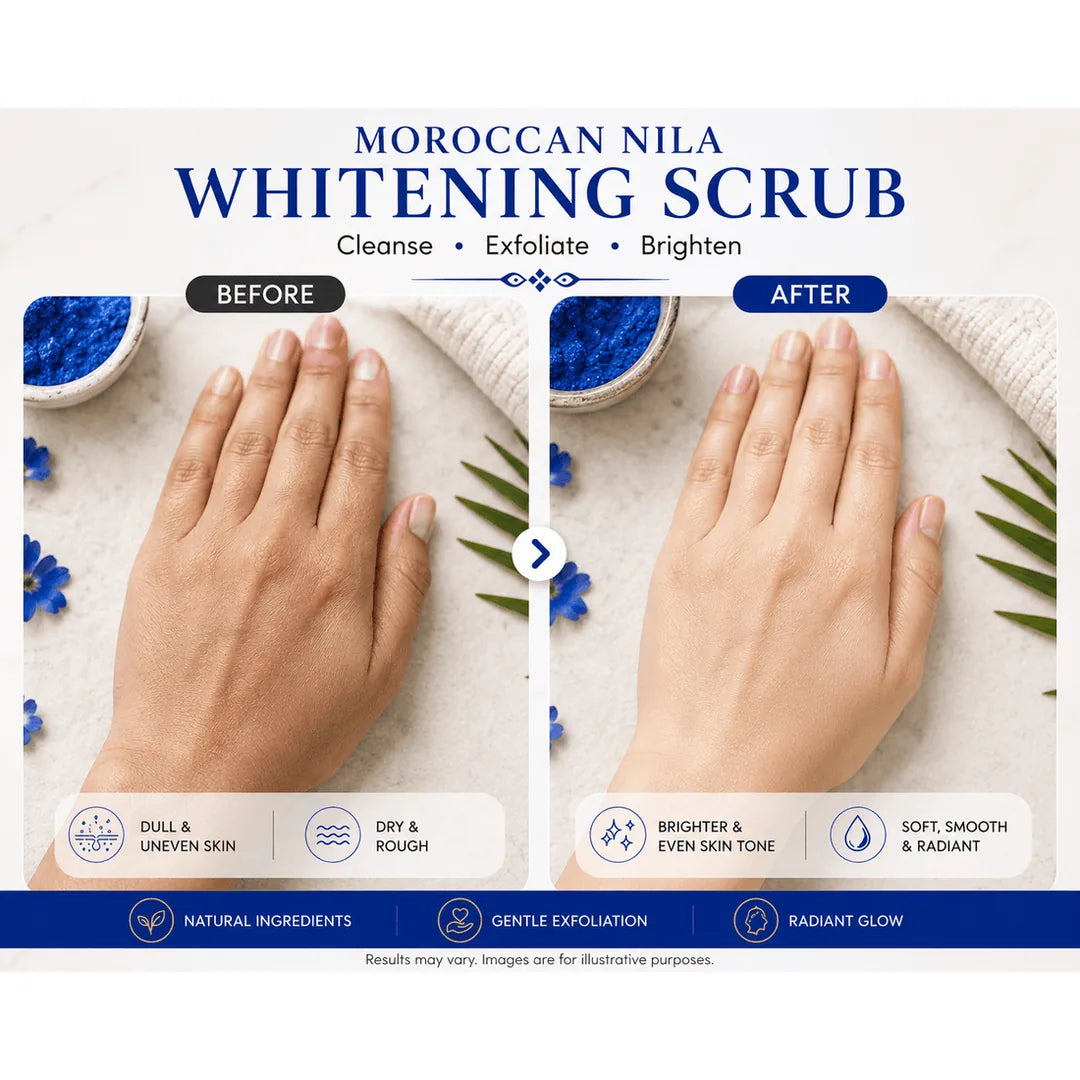 MOROCCAN NILA WHITENING SCRUB - 120gms