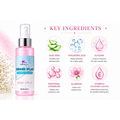 SHIMMER SPLASH - Face & Body Shimmer Mist - 125ml