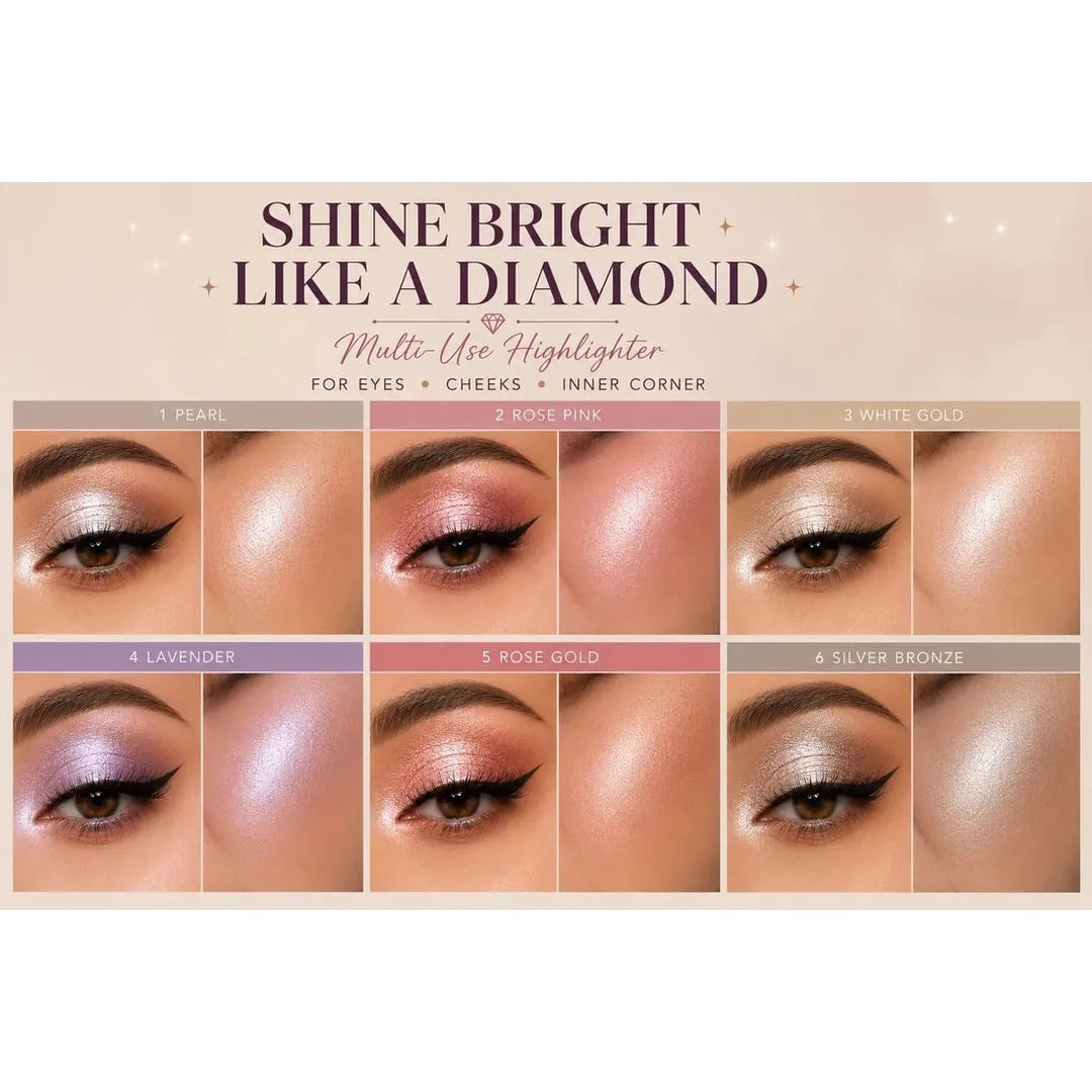 SHINE BRIGHT LIKE A DIAMOND 3D Pressed Highlighters - Set of 6