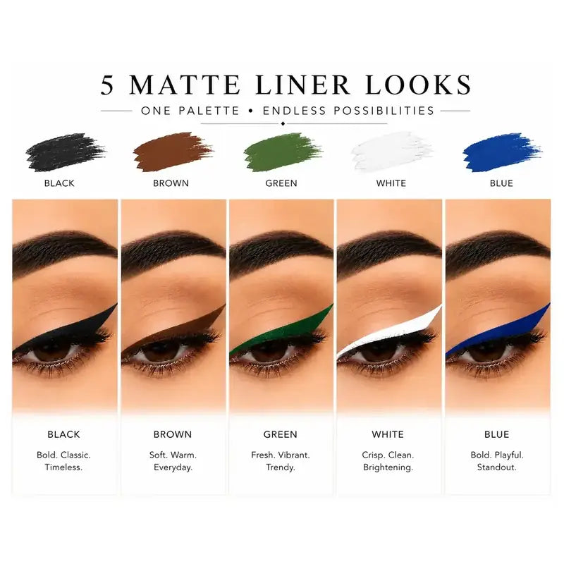 DOUBLE DRAMA Kajal+Eyeliner - Set of 5