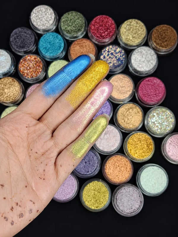 3D GLAM COLLECTION – 36 3D Pressed Shades,Glitters & Highlighters