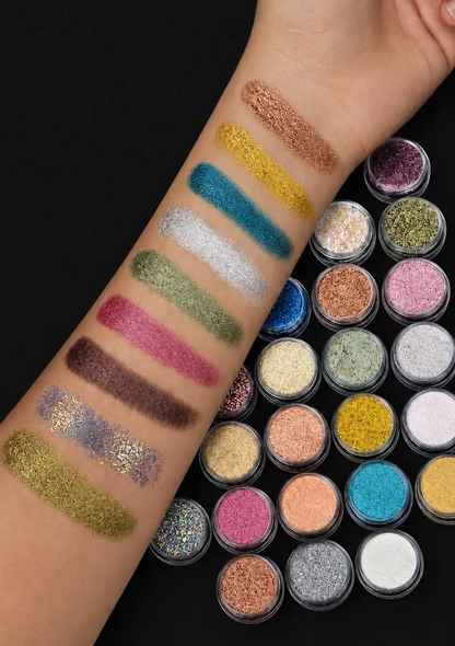 3D GLAM COLLECTION – 36 3D Pressed Shades,Glitters & Highlighters