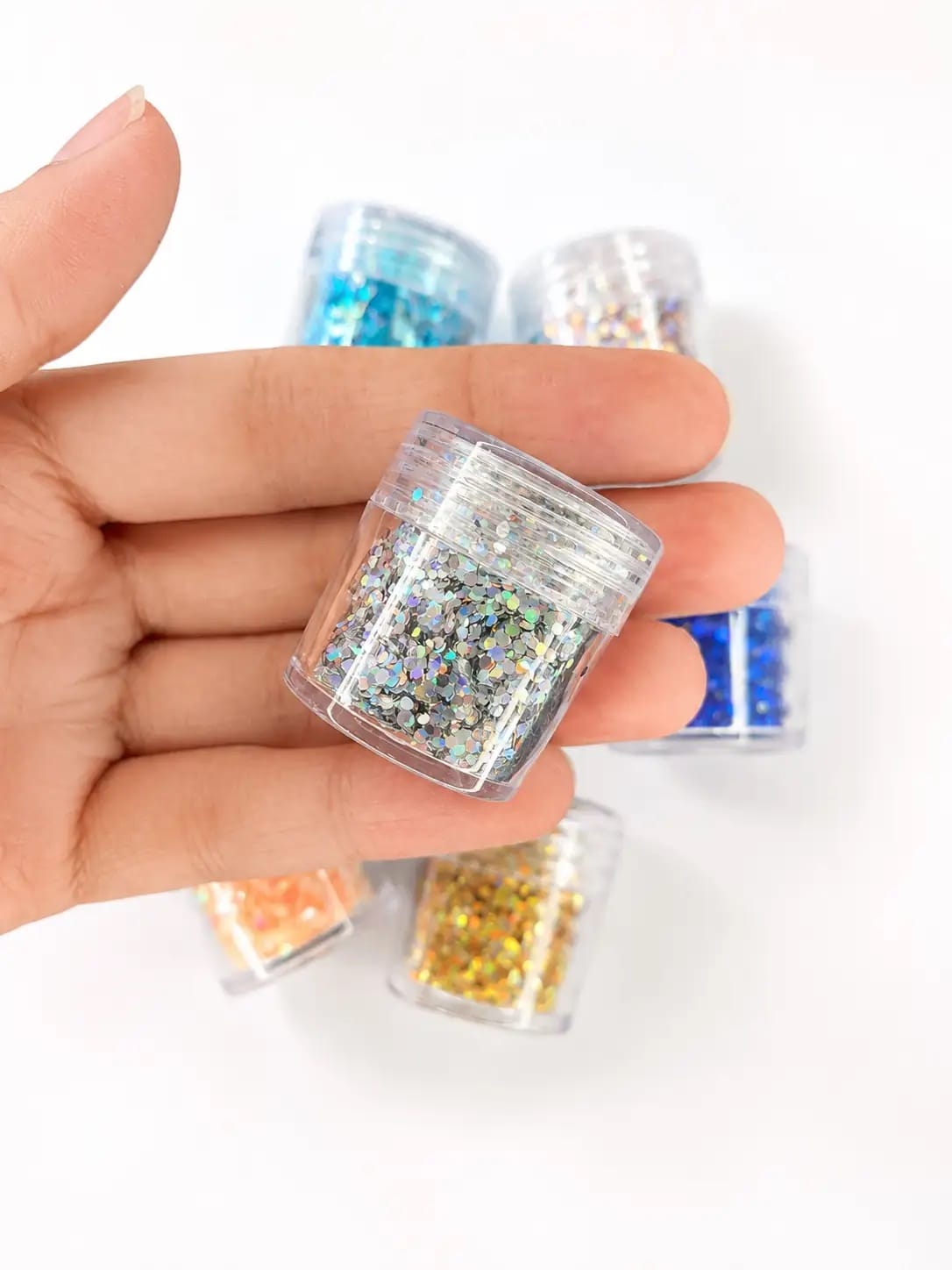 CHUNKY GLITTERS Set of 12 with Glitter Glue