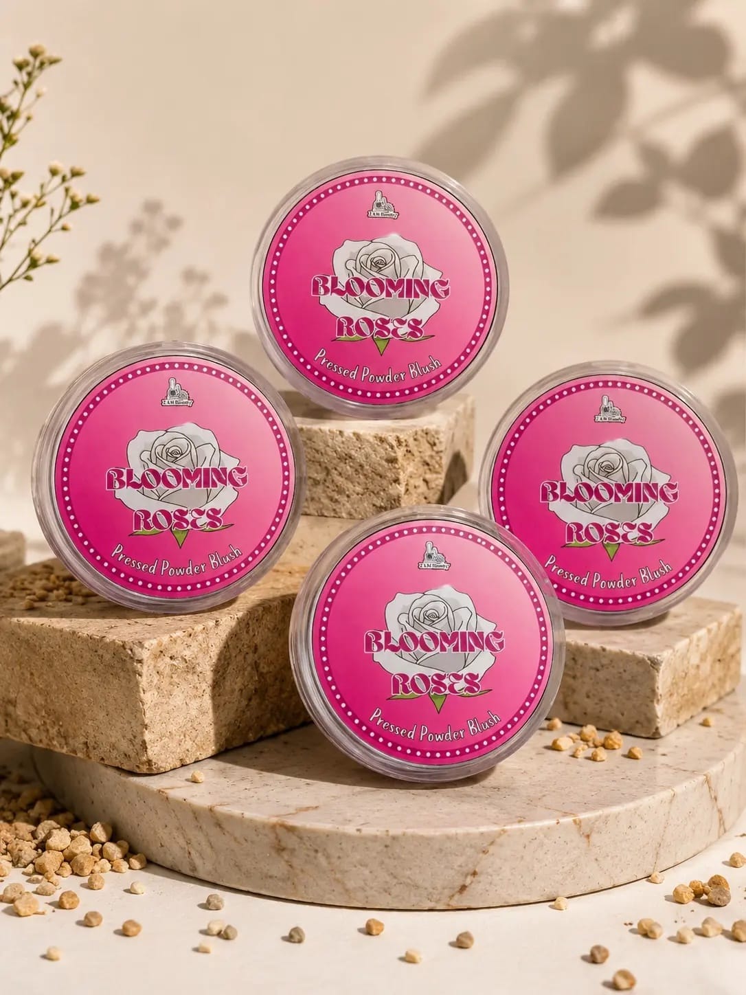 BLOOMING ROSES Pressed Powder Blush - Pack of 2