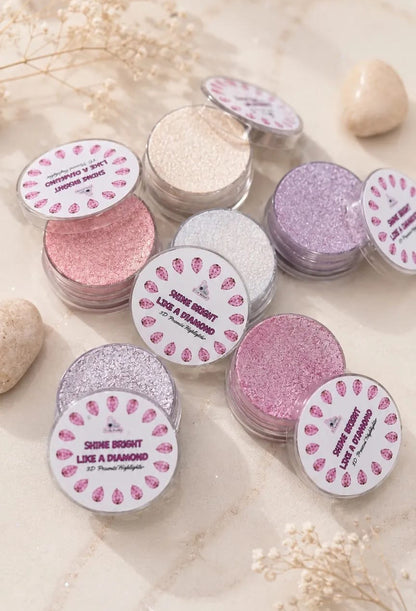 SHINE BRIGHT LIKE A DIAMOND 3D Pressed Highlighters - Set of 6
